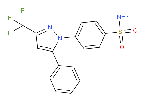 4-(5-Phenyl-3-trifluoromethyl-1H-pyrazol-1-yl)benzenesulfonamide