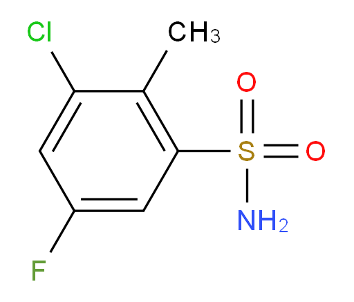 3-Chloro-5-fluoro-2-methylbenzenesulfonamide (ACI)