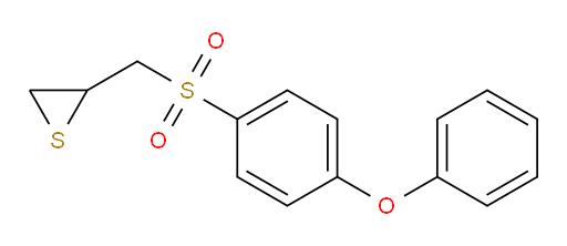 2-[[(4-Phenoxyphenyl)sulfonyl]methyl]thiirane (ACI)