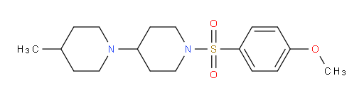 1′-[(4-Methoxyphenyl)sulfonyl]-4-methyl-1,4′-bipiperidine (ACI)