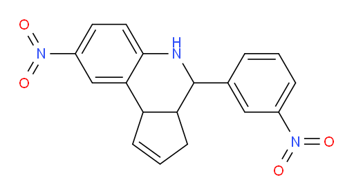 3a,4,5,9b-Tetrahydro-8-nitro-4-(3-nitrophenyl)-3H-cyclopenta[c]quinoline (ACI)