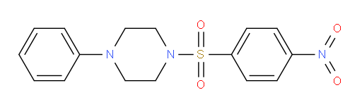 1-[(4-Nitrophenyl)sulfonyl]-4-phenylpiperazine (ACI)