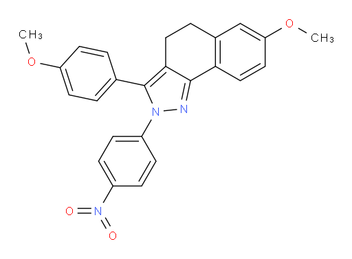 4,5-Dihydro-7-methoxy-3-(4-methoxyphenyl)-2-(4-nitrophenyl)-2H-benz[g]indazole (ACI)