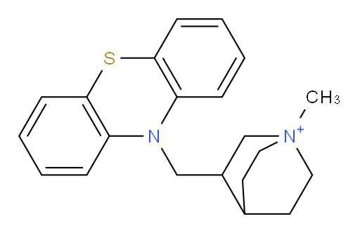 1-Methyl-3-(10H-phenothiazin-10-ylmethyl)-1-azoniabicyclo[2.2.2]octane (ACI)