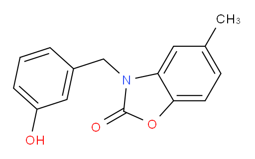 3-[(3-Hydroxyphenyl)methyl]-5-methyl-2(3H)-benzoxazolone (ACI)