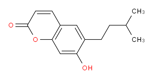 7-Hydroxy-6-(3-methylbutyl)-2H-1-benzopyran-2-one (ACI)