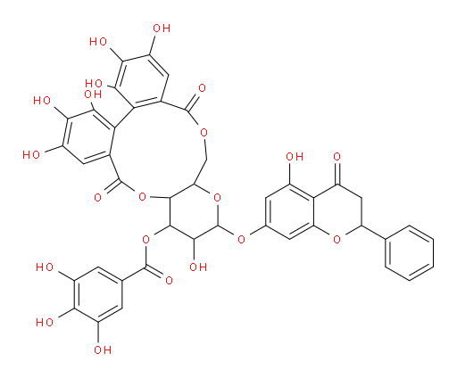 Pinocembrin 7-O-[3′′-O-galloyl-4′′,6′′-(S)-HHDP]-β-D-glucoside