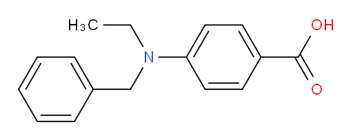 4-[Ethyl(phenylmethyl)amino]benzoic acid (ACI)