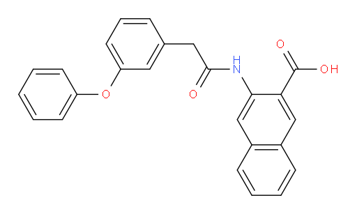 3-[[2-(3-Phenoxyphenyl)acetyl]amino]-2-naphthalenecarboxylic acid (ACI)