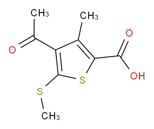4-Acetyl-3-methyl-5-(methylthio)-2-thiophenecarboxylic acid (ACI)