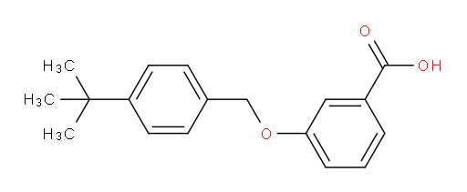 3-[[4-(1,1-Dimethylethyl)phenyl]methoxy]benzoic acid (ACI)
