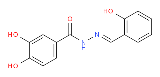 3,4-Dihydroxybenzoic acid 2-[(2-hydroxyphenyl)methylene]hydrazide (ACI)