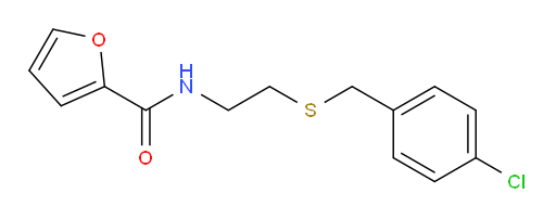 N-[2-[[(4-Chlorophenyl)methyl]thio]ethyl]-2-furancarboxamide (ACI)