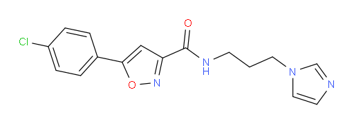 5-(4-Chlorophenyl)isoxazole-3-carboxylic acid [3-(imidazol-1-yl)propyl]amide