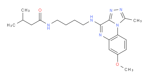 N-[4-[(7-Methoxy-1-methyl[1,2,4]triazolo[4,3-a]quinoxalin-4-yl)amino]butyl]-3-methylbutanamide (ACI)