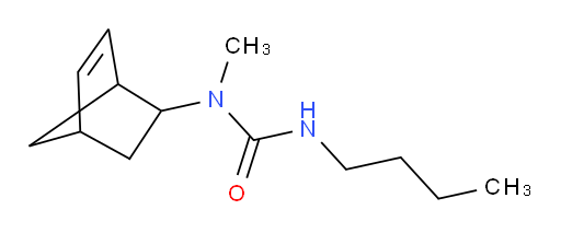 N-Bicyclo[2.2.1]hept-5-en-2-yl-N′-butyl-N-methylurea (ACI)