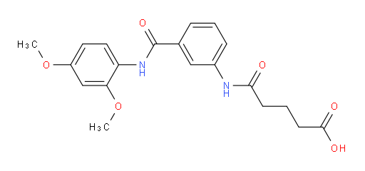 5-[[3-[[(2,4-Dimethoxyphenyl)amino]carbonyl]phenyl]amino]-5-oxopentanoic acid (ACI)