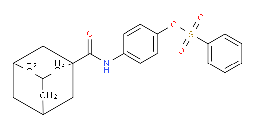 N-[4-[(Phenylsulfonyl)oxy]phenyl]tricyclo[3.3.1.13,7]decane-1-carboxamide (ACI)