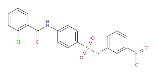 3-Nitrophenyl 4-[(2-chlorobenzoyl)amino]benzenesulfonate (ACI)