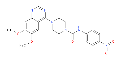 4-(6,7-Dimethoxy-4-quinazolinyl)-N-(4-nitrophenyl)-1-piperazinecarboxamide (ACI)