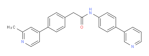 4-(2-Methyl-4-pyridinyl)-N-[4-(3-pyridinyl)phenyl]benzeneacetamide (ACI)
