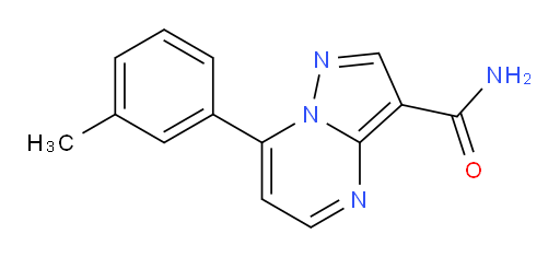 7-(3-Methylphenyl)pyrazolo[1,5-a]pyrimidine-3-carboxamide (ACI)