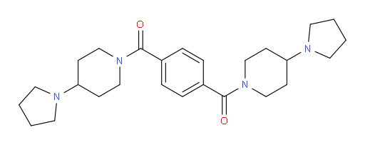1,1′-(1,4-Phenylene)bis[1-[4-(1-pyrrolidinyl)-1-piperidinyl]methanone] (ACI)