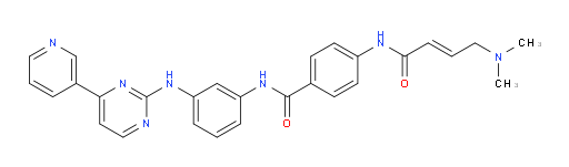 4-[[4-(Dimethylamino)-1-oxo-2-buten-1-yl]amino]-N-[3-[[4-(3-pyridinyl)-2-pyrimidinyl]amino]phenyl]benzamide (ACI)