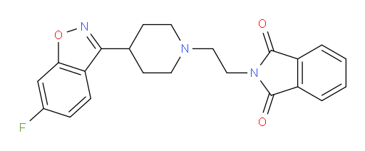 2-[2-[4-(6-Fluoro-1,2-benzisoxazol-3-yl)-1-piperidinyl]ethyl]-1H-isoindole-1,3(2H)-dione (ACI)