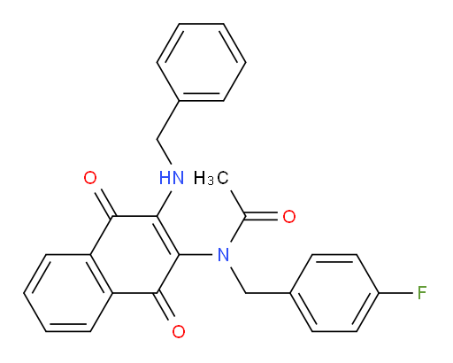 N-[1,4-Dihydro-1,4-dioxo-3-[(phenylmethyl)amino]-2-naphthalenyl]-N-[(4-fluorophenyl)methyl]acetamide (ACI)