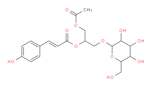 (2S)-3-(Acetyloxy)-2-[[(2E)-3-(4-hydroxyphenyl)-1-oxo-2-propen-1-yl]oxy]propyl β-D-glucopyranoside (ACI)