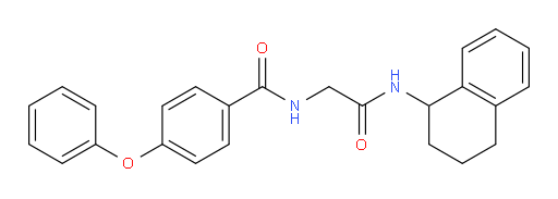 N-[2-Oxo-2-[(1,2,3,4-tetrahydro-1-naphthalenyl)amino]ethyl]-4-phenoxybenzamide (ACI)