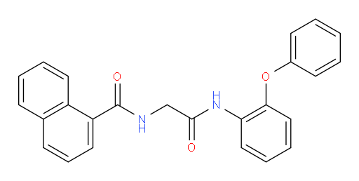 N-[2-Oxo-2-[(2-phenoxyphenyl)amino]ethyl]-1-naphthalenecarboxamide (ACI)