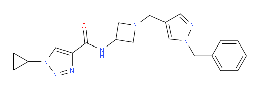 1-Cyclopropyl-N-[1-[[1-(phenylmethyl)-1H-pyrazol-4-yl]methyl]-3-azetidinyl]-1H-1,2,3-triazole-4-carboxamide (ACI)