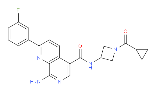 8-Amino-N-[1-(cyclopropylcarbonyl)-3-azetidinyl]-2-(3-fluorophenyl)-1,7-naphthyridine-5-carboxamide (ACI)