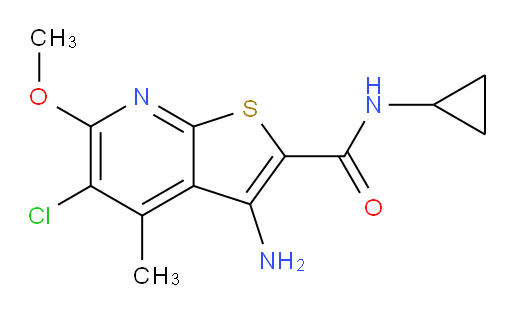 3-Amino-5-chloro-N-cyclopropyl-6-methoxy-4-methylthieno[2,3-b]pyridine-2-carboxamide (ACI)