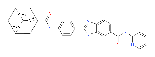 N-2-Pyridinyl-2-[4-[(tricyclo[3.3.1.13,7]dec-1-ylcarbonyl)amino]phenyl]-1H-benzimidazole-6-carboxamide (ACI)