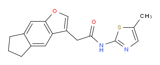 6,7-Dihydro-N-(5-methyl-2-thiazolyl)-5H-indeno[5,6-b]furan-3-acetamide (ACI)