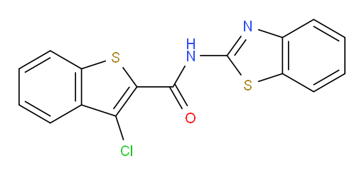 N-[Benzo[d]thiazol-2-yl]-3-chlorobenzo[b]thiophene-2-carboxamide