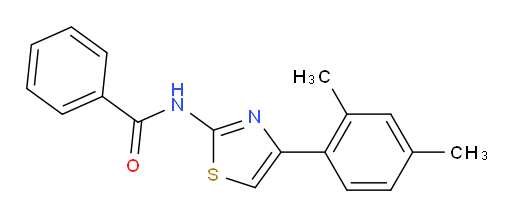 N-[4-(2,4-Dimethylphenyl)-2-thiazolyl]benzamide (ACI)