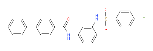 N-[3-[[(4-Fluorophenyl)sulfonyl]amino]phenyl][1,1′-biphenyl]-4-carboxamide (ACI)