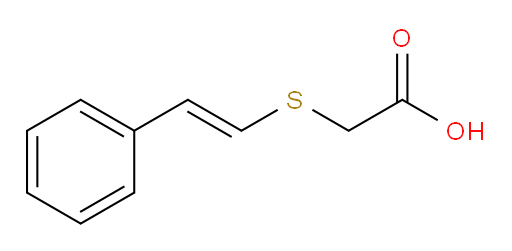 2-[(2-Phenylethenyl)thio]acetic acid (ACI)