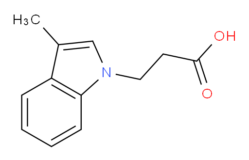 3-Methyl-1H-indole-1-propanoic acid (ACI)