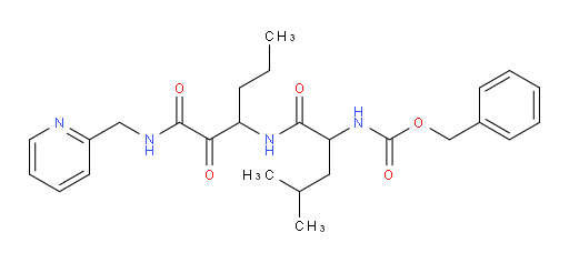 Carbamic acid, [3-methyl-1-[[[1-[oxo[(2-pyridinylmethyl)amino]acetyl]butyl]amino]carbonyl]butyl]-, phenylmethyl ester (9CI)