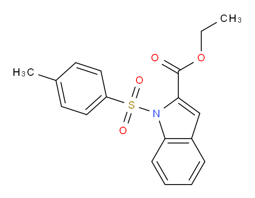 Ethyl 1-[(4-methylphenyl)sulfonyl]-1H-indole-2-carboxylate (ACI)
