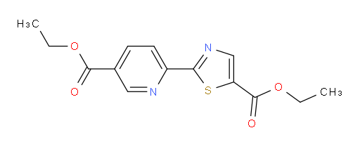 Ethyl 6-[5-(ethoxycarbonyl)-2-thiazolyl]-3-pyridinecarboxylate (ACI)