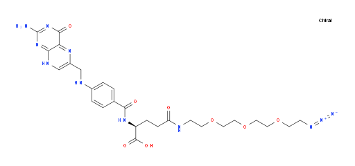 N2-[4-[[(2-Amino-3,4-dihydro-4-oxo-6-pteridinyl)methyl]amino]benzoyl]-N-[2-[2-[2-(2-azidoethoxy)ethoxy]ethoxy]ethyl]-L-glutamine (ACI)