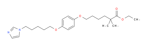 Ethyl 6-[4-[[5-(1H-imidazol-1-yl)pentyl]oxy]phenoxy]-2,2-dimethylhexanoate (ACI)