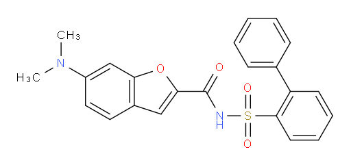 N-([1,1′-Biphenyl]-2-ylsulfonyl)-6-(dimethylamino)-2-benzofurancarboxamide (ACI)