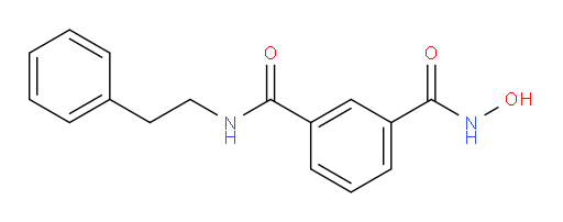 N1-Hydroxy-N3-(2-phenylethyl)-1,3-benzenedicarboxamide (ACI)